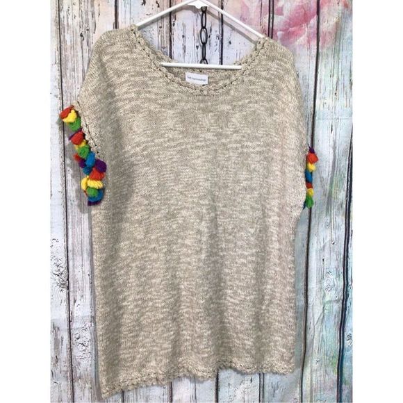 Soft Surroundings Size Small Sweater Tassel Sleeves 🌸🌺 - Picture 12 of 12